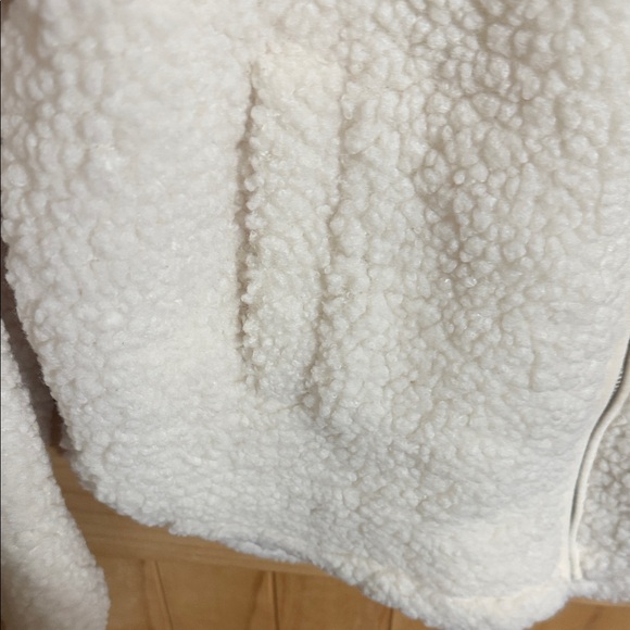 Buffalo David Bitton Women's White Cream Sherpa Zip-Up Jacket - Picture 6 of 6